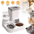 Hunde Wasser- und Futterspender Futterautomat Wasserspender Katzen Futterstation