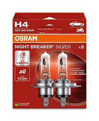 OSRAM 64193NBS-2HB NIGHT BREAKER® SILVER H4 Duobox