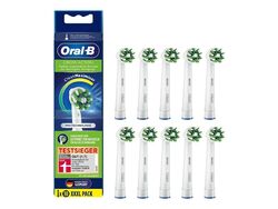 10X Oral-B CrossAction CleanMaximiser Aufsteckbürsten -Weiß 10 Stück EB50BRB-10