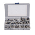 230 tlg Stopmuttern Sicherungsmutter Selbstsichernde Muttern M3-M12 Set