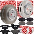 FEBI BREMSSCHEIBEN + BELÄGE VA+HA passend für AUDI A4 B8 8K A5 8T PR= 1LT/1KW