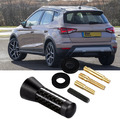 Auto Dach Kurz Stab Antenne 3,5cm Carbon FM AM für Seat Arona Ateca Ibiza Toledo