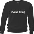 Sweatshirt Sweater #Scuba Diving für Damen Herren und Kinder