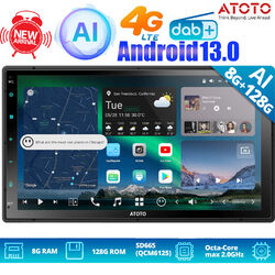 ATOTO X10 Android 13 DAB 7" 8+128G Autoradio apple carplay android auto 4G LTE
