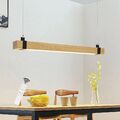 ZMH LED Hängelampe Dimmbar Pendelleuchte esstisch Holz mit Fernbedienung 100 cm