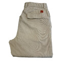 Hugo Boss Chino Hose Herren Gr. 102 W33 L34 Beige Regular Straight Zip DX Hose