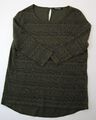 Betty Barclay Damen Shirt Gr.36 grün uni Rundhals 3/4-Arm Strick -RP409