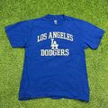 Majestic Dodgers T-Shirt Blau MLB Herren Damen Shirt Größe Sommer Sport L