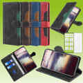 Für Smartphones Handy Tasche Etuis Design Book Cover Schutz Hülle Zubehör Wallet