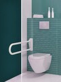 Massiver 76cm Klappgriff - WC & Badezimmer Aufstehhilfe - Stützgriff Haltegriff