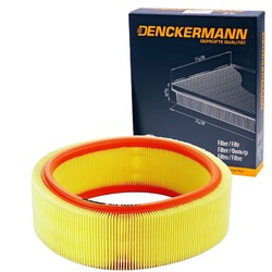 DENCKERMANN LUFTFILTER passend für DACIA LOGAN SANDERO SOLENZA RENAULT CLIO