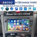 6+128G 8 Kern Für Opel Zafira B Astra H Android Carplay Autoradio GPS NAVI 4G BT
