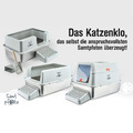 Samtpfote® Katzentoilette Edelstahl XXL - antibakteriell & robust - 3 Varianten