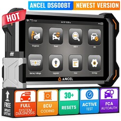 ANCEL DS600BT KFZ Scanner OBD2 Diagnosegerät ALLE System 34 Reset Auslesegerät