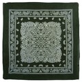 XL Montana Paisley Bandana weich leichte Baumwolle extra groß grün