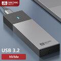 M.2 NVMe C Zu C 3.2 GEN2 Adapter Externes SSD Gehäuse Case Für M Key 4TB 10Gbits
