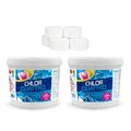 Chlortabletten Multifunktion Quattro Tabs 3in1 Pool Pflege Schwimmbad Chlor 10Kg