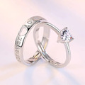 Herz Ring Partnerringe Silber 925 Set 2 Ring Trauringe Freundschaftsringe