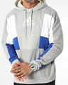  Kapuzen Hoodie HERREN Adidas Grau Essentials Colorblock Fleece-Baumwolle 