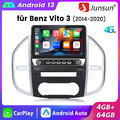Für Benz Vito W447 14-2022 Carplay Android 13 Autoradio GPS Nav WIFI BT SWC 64GB