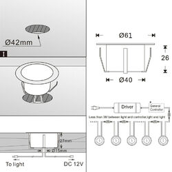 6/10er Set Terrassen Einbaustrahler LED Aussen Bodeneinbauleuchten Küche Garten 