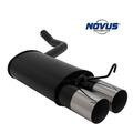Novus Endschalldämpfer Sport Auspuff 2x90 rund für Mercedes 190 W201 1,8 2,0 2,3