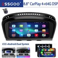 Für BMW E60 E61 E90 E91 CCC CarPlay Android 13 GPS Navi USB KAM 4+64G Autoradio