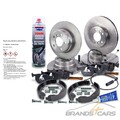 ATEC 4x BREMSSCHEIBE SATZ BREMSBELÄGE BREMSBACKEN VORN+HI FÜR BMW X5 E53 3.0 4.4