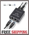 LAN Splitter 1 auf 2 Gigabit Ethernet Switch 2-Port Netzwerk Kabel Verteiler DHL
