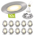 10x LED Einbaustrahler warmweiß GU10 2W Deckenlampe Deckenspot Leuchte Lampe