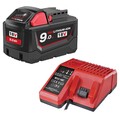 2x Für Milwaukee M18 High Output Akku M18B6 18V XC 9,0Ah Li-Ion 48-11-186