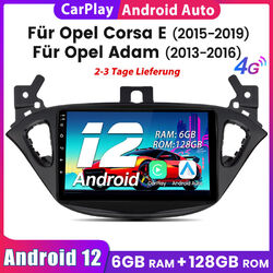 CarPlay Autoradio Für Opel Corsa E 2015-2019 9"Android 12.0 GPS Navigation SWC
