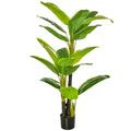 Kunstpflanzen im Topf 150 cm künstlicher Bananen Kunstbaum Zimmerpflanze
