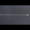 ITALIEN HALBMOND diamantgeschliffene Kette Halskette/Armband-Kugelperle - 2 mm/2,5 mm