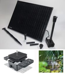 50W Solarpumpe Teichpumpe Gartenteich Solar Teich Filter Bachlauf Tauch Pumpe