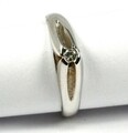 Ring in 585 Gold 14 Karat  mit 1 Brillant Diamant 0,05 ct. w.si