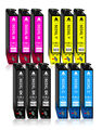 12er Sparpack Druckerpatronen kompatibel mit Epson Expression Home XP-5200