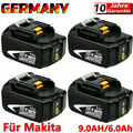 Für Original Makita Akku 18V 6Ah 5Ah 4Ah 3Ah 9Ah BL1860B BL1850B BL1840B BL1830B