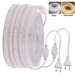 220V 230V 2835 LED Stripe Streifen Dimmbar Lichtleiste Lichtband Schlauch Außen