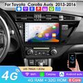 8Kern Carplay Autoradio Für Toyota Auris 2013-2016 Android 14 GPS NAVI DSP DAB+