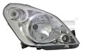 Scheinwerfer für Suzuki Splash EX ab 08-> Links Fahrerseite TYC 20-11750-05-2