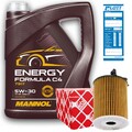 Febi Ölfilter + 5L Mannol Energy Formula C4 5W-30 Motoröl RN0720 MB 226.51