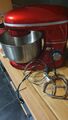 Gourmetmaxx Küchenmaschine mit Knet und Rührfunktion rot + Zubehör