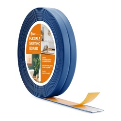 Quest Weichsockelleiste PVC Selbstklebend 10x10mm Abschlussleiste Knickleiste 5m