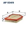 FILTRON (AP 034/9) Luftfilter Filtereinsatz für MERCEDES