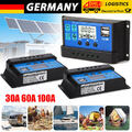 Solar Laderegler 30A - 100A PWM Solar Panel Controller Regulator 12V/24V Mit USB