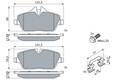 0 986 494 588 BOSCH Bremsbelagsatz, Scheibenbremse für BMW,MINI