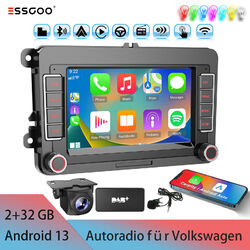 DAB + 7" Android 13 Autoradio GPS Navi WiFi BT Für VW GOLF 5 6 Passat Polo Caddy