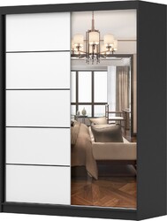 Schwebetürenschrank Kleiderschrank Schrank VISTA 09 mit Spiegel 150 cm