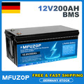 12V 200Ah Lithium LiFePO4 Batterie Akku für Wohnmobil Solaranlage Boot 200A BMS